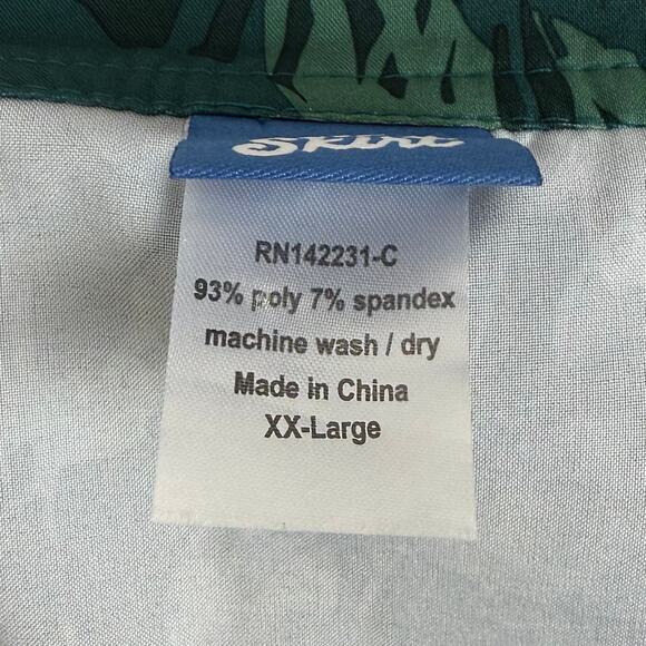 RipSkirt Hawaii Length 3 Pocket Skirt Camo Floral Green Size XXL - Picture 4 of 4